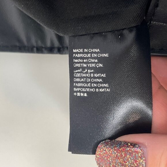 Badgley Mischka Quilted Crossbody Flap Bag Purse Black M Clasp Zip Pockets Chain - Picture 7 of 16